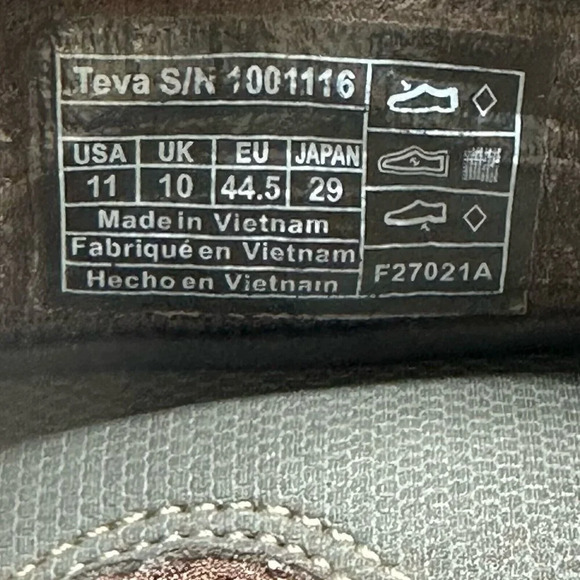 Teva Sandals Mens Sz 11 Forebay Water Fisherman Sport Trail Hiking Brown - Picture 12 of 12